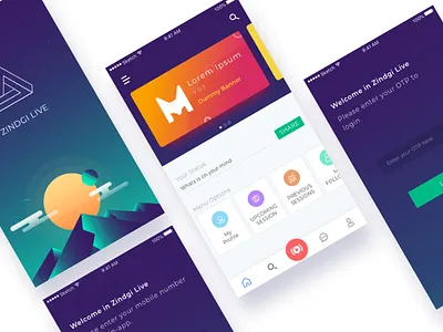 Admin Pannel app design banner gradient manish dhiman ui ux visual design