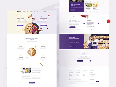 Zeelandia - Homepage bakery homepage ingredient landing onepage pie product ui violet web website zeelandia