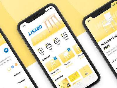 IKEA - Furniture Shopping APP app clean colors design furniture ikea shop