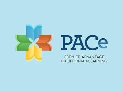 California eLearning Logo books elearning gradient logo