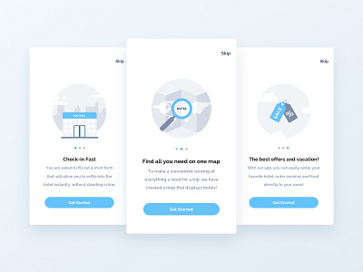 Start page for Mobile Guest App - How to start app design booking concierge hotel hotel app illustration product design ui user experience user interface ux web design