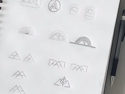 Mountain Logo Sketches drawing iconography icons illustration logo mountain mountains sketch sketchbook sketches