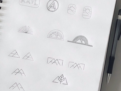 Mountain Logo Sketches drawing iconography icons illustration logo mountain mountains sketch sketchbook sketches