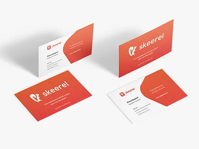 Skeerel Business Card branding business business card card gradient key password print rounded security square squirrel
