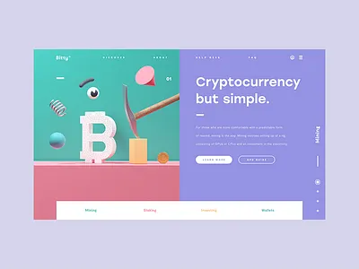 BestServedBitcoin 💰 3d bitcoin c4d cinema 4d crypto cryptocurrency octane ui ux web design website