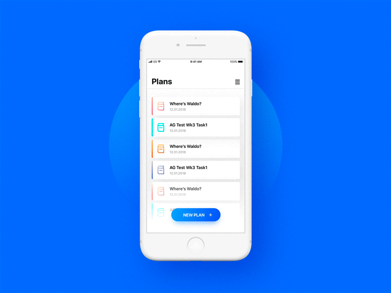 iLessonReady App app design gradient interaction interface lesson mobile motion planner ui ux