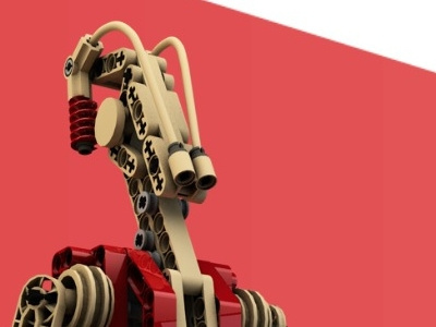 Bee Interactive project page: Star Wars Battle Droid layout star wars webdesign