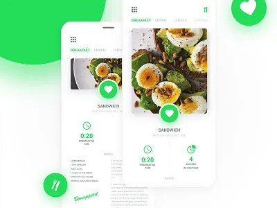 DailyUI - Food App app design food ios iphone minimal search ui ux