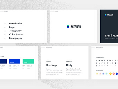 Rataran — Brand manual brand finance financial icons logo manual typography