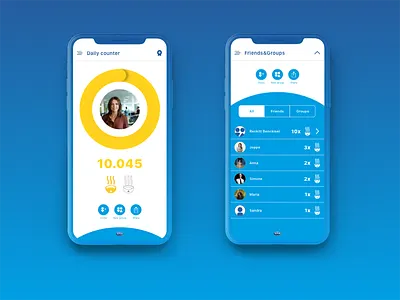Scholl Every Step Counts dashboard healthkit profile scholl step counter