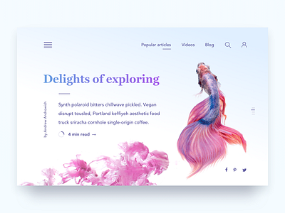 Articles card app article page blog fireart fireart studio ui ux web