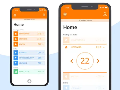 Hive Concept - iPhone X Optimization admin app clean dashboard design expand feed information ios iphone iphonex mobile orange tab ui