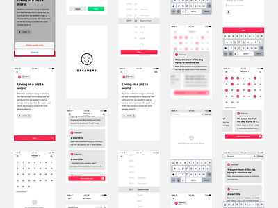 Dreamery Light theme calendar cards dark dreamery home screen ios light notes theme