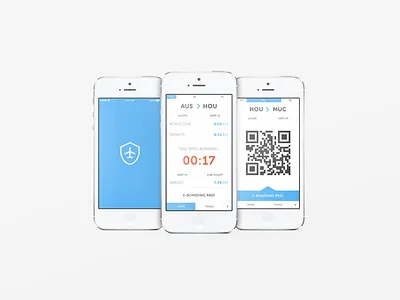 Mobile Boarding Pass airline app boarding mobile pass