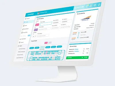 Dashboard Interface - Train Booking (b2b) 1/3 b2b business to business dashboard train travel ui design user interface