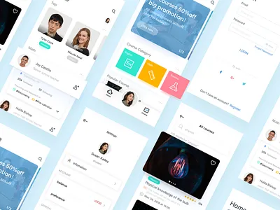 Online Education app3 colorful course online education