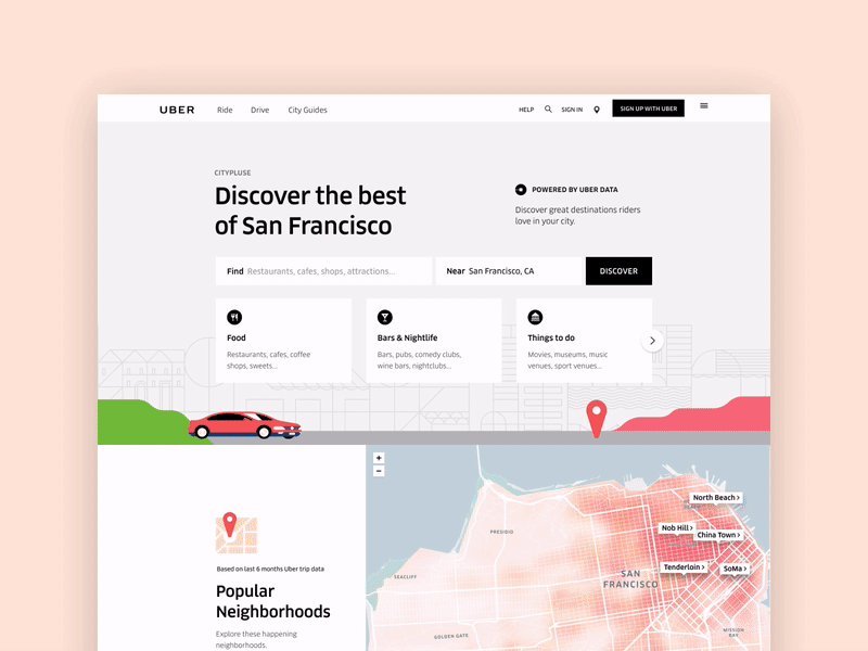 City Guides city guides discovery experience design neighborhoods trending uber uber design visit