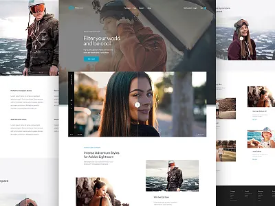 Filterpresets (Landingpage) filter filterpresets photos summer ui ux webdesign winter