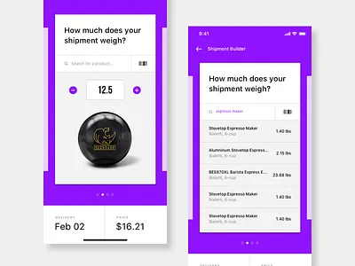 Fedex Weight Estimator delivery estimate fedex iphone x mail shipment shipping ui ux