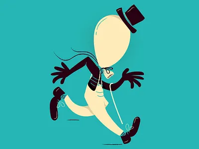 Mr. Balloon art balloon cartoon character comics illustration picture print run vector