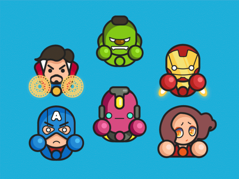 2000 Followers-Illustrations color design dribbble followers gif hero illustrations super