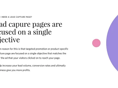 WIP #1 conversion designer landing page lead capture page melbourne ui melbourne wip