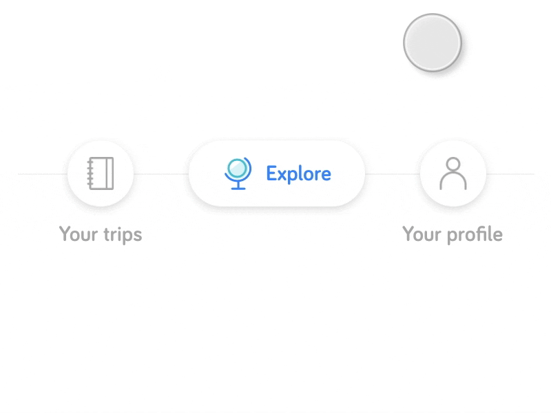 Live Nomad animation interaction tap bar