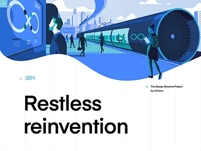 IBM | The Design Genome Project blue design education grid ibm illustrations product product illustration typography ui user interface vector