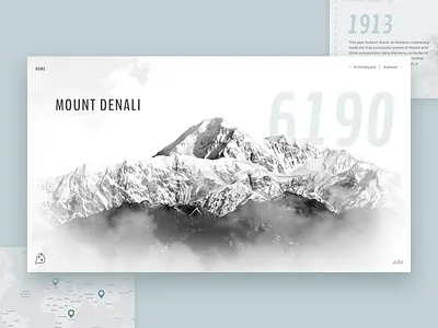 The Five Summits | Mountain Cover animation interactive mountains ui ux web website