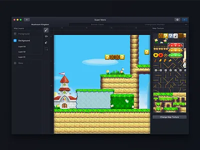 Introducing Mapkit! dark editor games macos mario ui ux