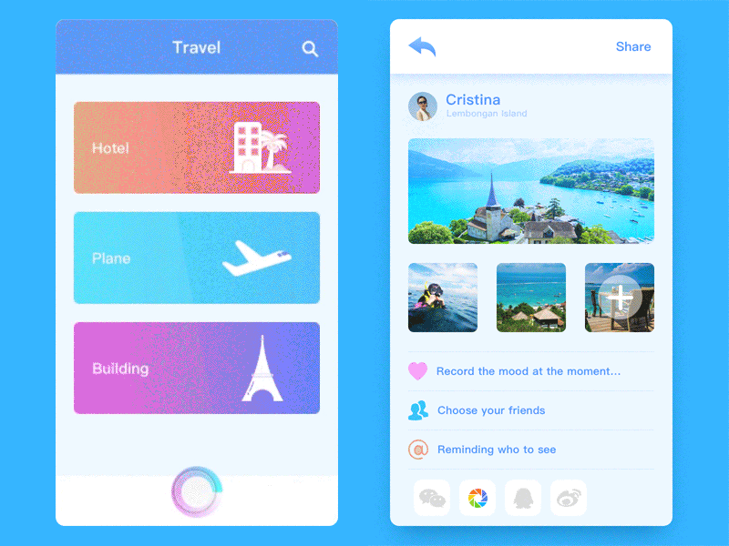 Student work－wangx app dayu gif ios iphone music photoshop principle sketch ui