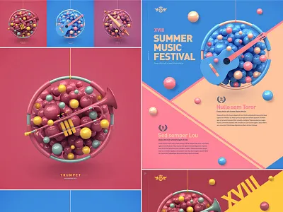 Music Project on Behance abstract art behance festival music print project webshocker website