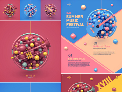 Music Project on Behance abstract art behance festival music print project webshocker website