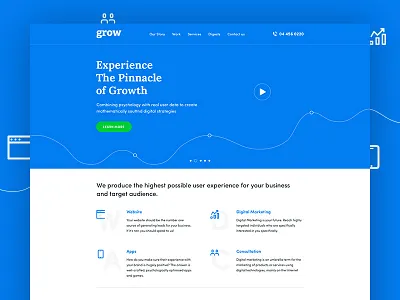 Digital Marketing Company app design flat design iphone app sketch work uidesign uxdesign