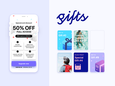 iPhone marketing template button card discount gift ios iphone marketing price sale summer timer ui
