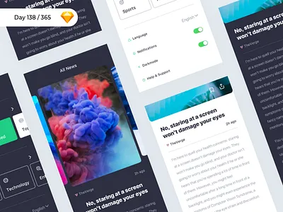 iNews - iOS UI Kit Freebie | Day 138/365 - Project365 bitcoin app crypto cryptocurrency freebie freebie friday ios mobile app project365 sketch sketch freebie wallet