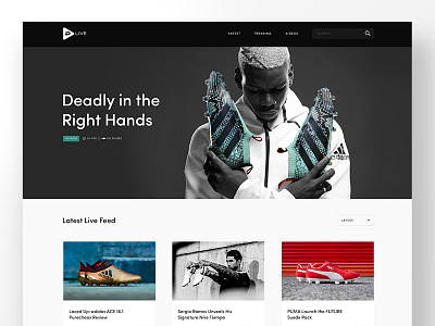PD Live Hub article desktop hub interface mobile prodirect responsive social ui ux