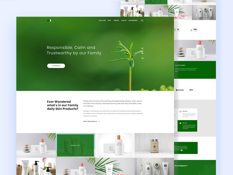 Beauty Products Website Redesign by Saidur Rahman on Dribbble