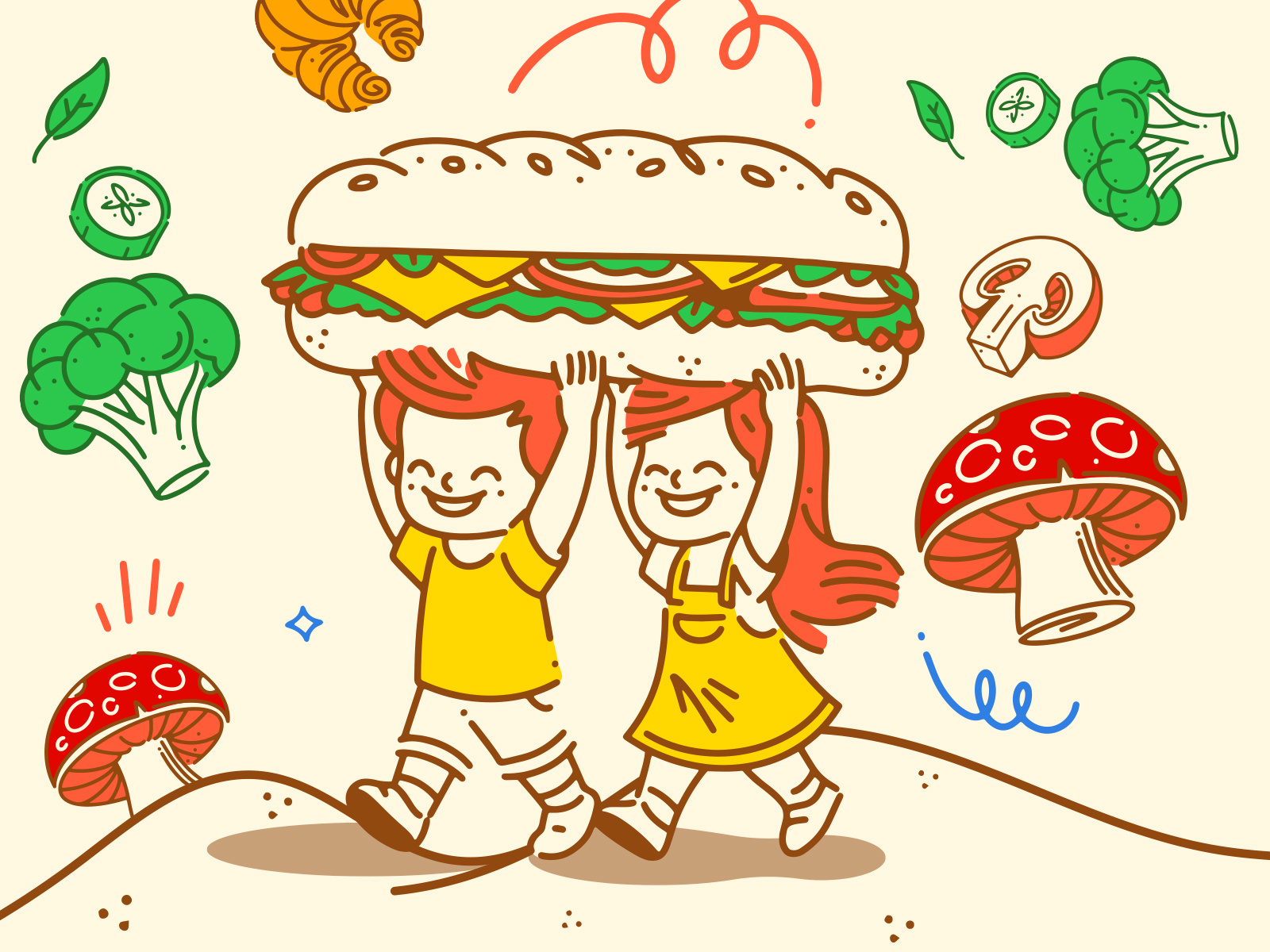 Example of Vector Hand Drawn Illustration