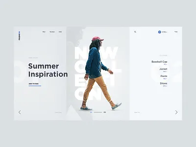 #16 Shots for Practice clothes ecommerce fashion gray homepage shop store ui ux website white