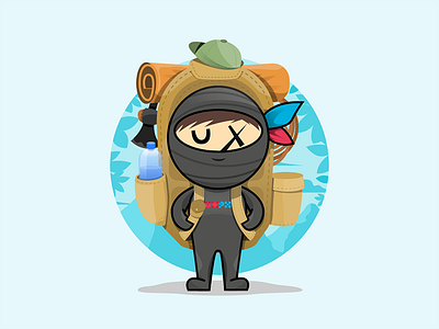 UXPH Sticker | Outdoor character design conference creatives design event illustration pixel poster sticker toys ux uxph