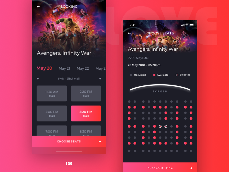 Example of Movie Booking-520