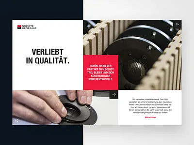 Microsite Societe Generale banking branding ci concept corporate design microsite societe generale ui user interface ux website