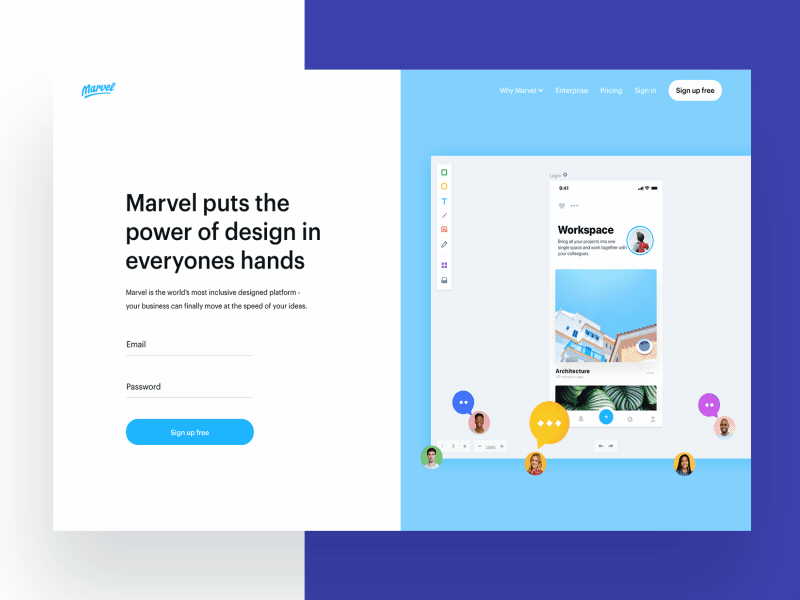 Marvel Redesign - Homepage