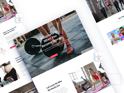 Yoga Group anup anupdeb creative design gradient header landing oogle typography ui ux yoga