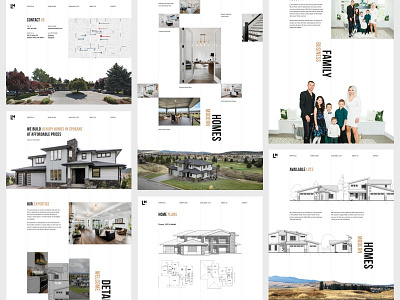 Luxury Homes all pages clean construction design home homes interface layout luxury modern ui ux web design white