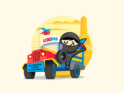 UXPH Sticker | Manila, Philippines artwork character design conference creatives design event illustration pixel sticker ui ux uxph