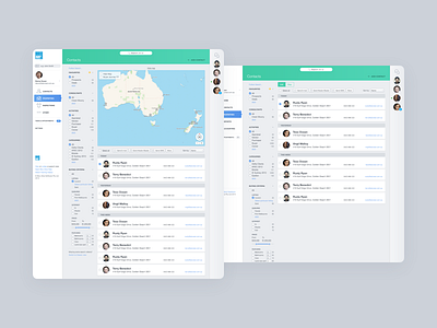 Box+Dice application button crm grid real estate system ui user experience user interface ux
