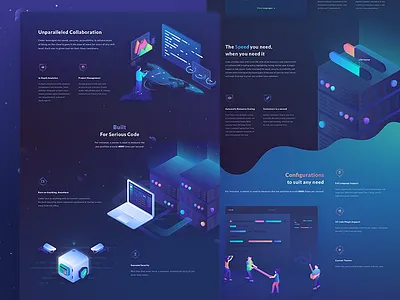 Coder landing page coin crypto cryptocurrency design ico illustration landing page site token ui web