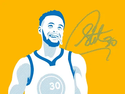 Steph Curry basketball curry finals illustration lines nba playoffs steph team warriors